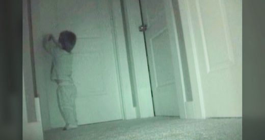 Camera Catches Little Brother Stealing Sister’s Toy At Night