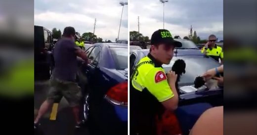 Man Smashes Window With Golf Club To Rescue 2 Small Pups Locked In Hot Car