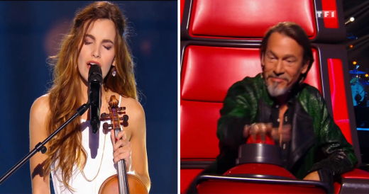 Talented Woman Sings And Plays Violin On “The Voice France”