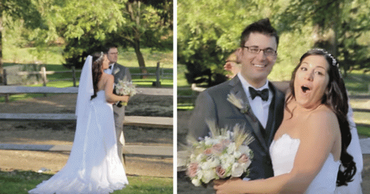 Horse Farts While Couple Poses For Wedding Photos