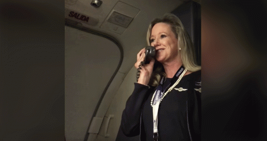 Flight Attendant Recites Comedic Version Of Safety Speech