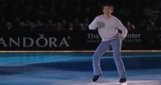 Man Performs To “Footloose” During Ice Skating Routine