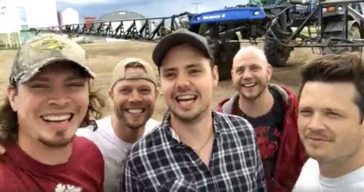 Five Farmers Sing Parody Of “Friends In Low Places”