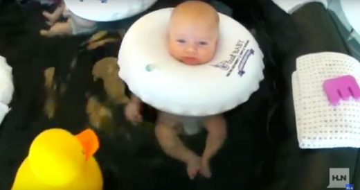 Mom Brings Baby To Spa, Plops Him Into Pool. Moments Later, She Stands Back To S...