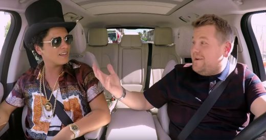 Bruno Mars Joins James Corden For Carpool Karaoke