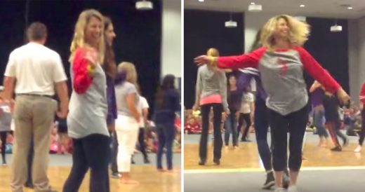 Mom Impresses Daughter With Her Dance Moves