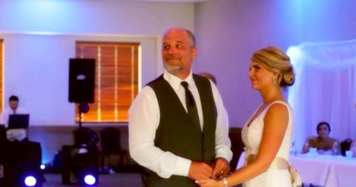 Bride Stops Father-Daughter Dance, Asks Dad To Turn Around. He Looks & Instantly...