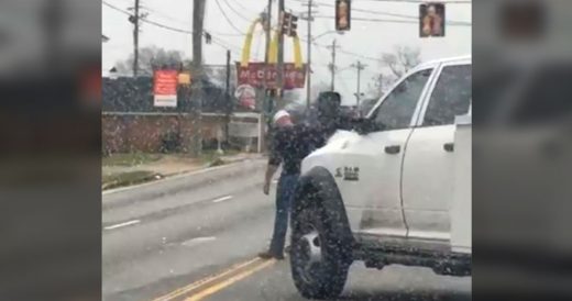 Man Parks In The Middle Of Traffic To Help Grandpa Cross The Street