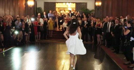 Newlyweds Practice “Dirty Dancing” Routine That Has Wedding Guests On Their ...