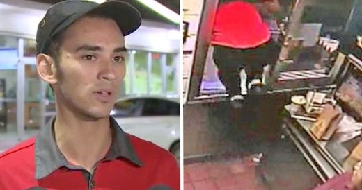 McDonald’s Employee Jumps Through Drive-Thru Window To Help Woman