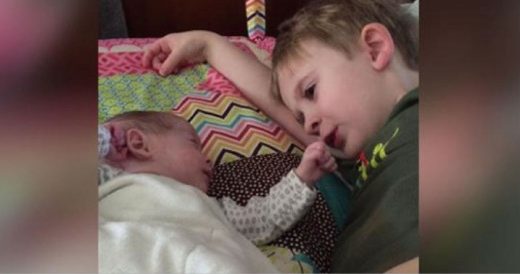 Big Brother Sings Lullaby To His Preemie Sister