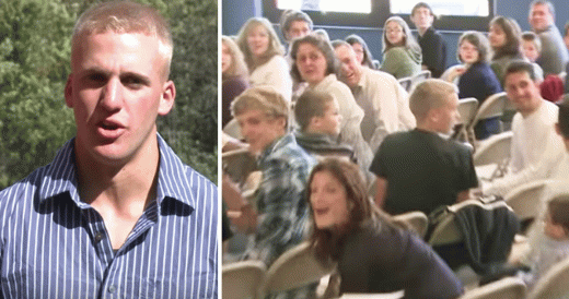 Marine Surprises His Parents At Church