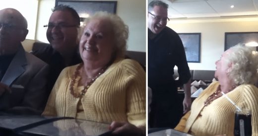 Gran Doesn’t Realize That Her Waiter Is Her Son