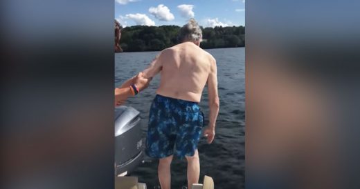 102-Year-Old Grandpa Celebrates Birthday By Diving Into Lake