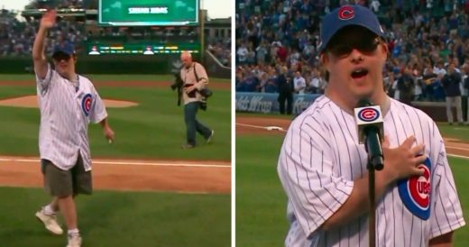 Cubs Fan Fulfills Dream Of Singing National Anthem At Game