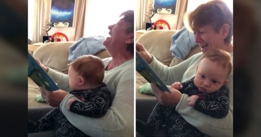 Granny Struggles To Read Kid’s Book Without Laughing