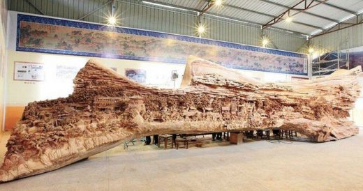 Artist Carves Intricate Sculpture Out Of A Single Tree Trunk