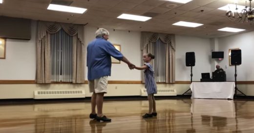 10-Year-Old And Her Grandpa Perform Tap Dancing Routine