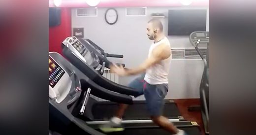 Man Performs Dance Routine On Treadmill