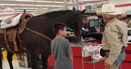 Man Parades Into Store With His Horse And He’s Not Breaking Any Rules