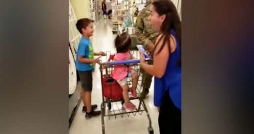 Mom Of 2 Is Shopping When Military Brother Shows Up