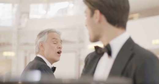 Andrea Bocelli Sings 1st Ever Duet With Son