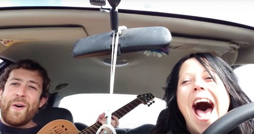 2 Friends Drive To Airport And Perform “Heart Of Glass”