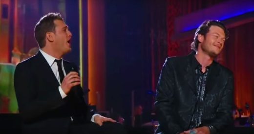 Blake Shelton Joins Michael Bublé For “Home” Duet