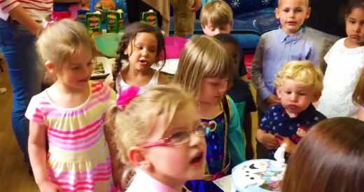 Birthday Girl About To Blow Out Her Candle Gets Angry At A Sneaky Kid