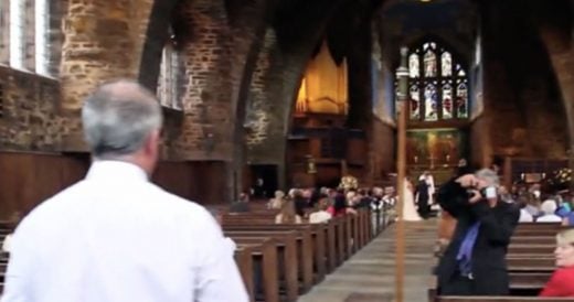 Bride And Groom Stand At Altar When An Owl Swoops In