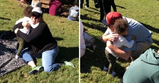 Toddler Hugs Strangers Goodby And It’s The Last Hug That’s Warming Our Heart...