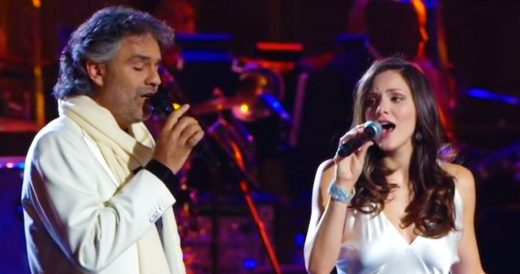 Andrea Bocelli And Katharine McPhee Perform Duet