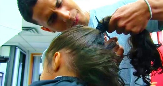 3-Year-Old Boy Has Waist-Long Hair, Dad Cuts It Off And Son Instantly Breaks Dow...