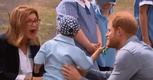 Prince Harry And Meghan Markle Are All Smiles When Boy Breaks Royal Protocol