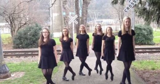 Irish Dancers Perform To “Footloose” Song