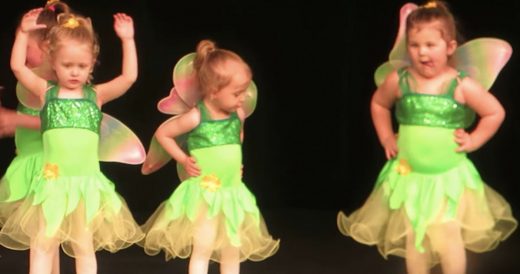 Little Dancers Forget Choreography During Performance And The Audience Is Roarin...