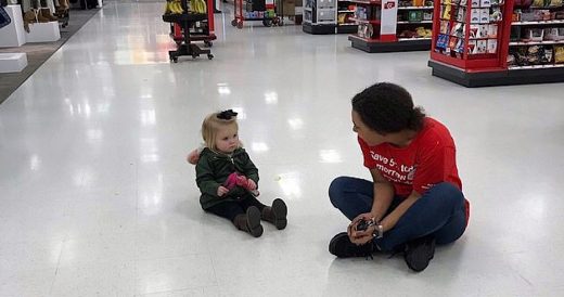 Target Employee Helps Mom After Toddler Throws A Temper Tantrum