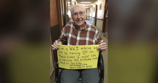 WWII Veteran Gets Thousands Of Birthday Cards From Strangers Around The World