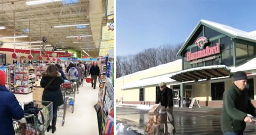 Supermarket Lets Customers Walk Out With Free Groceries After Cash Registers Sto...