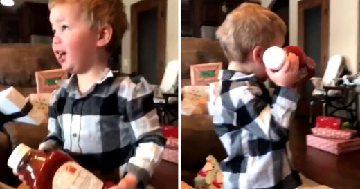 Excited Boy Gets Ketchup For Christmas And Now Heinz Is Throwing Him A Party