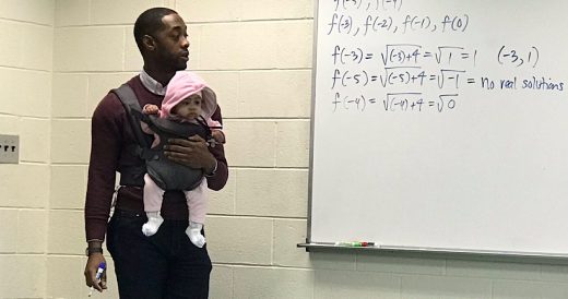 Professor Holds Student’s Baby In Class So Dad Can Take Good Notes