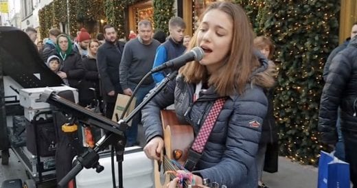 14-Year-Old Busker Covers Classic Elvis Song On Street And People Are Stopping T...