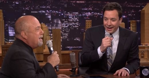 Jimmy Fallon And Billy Joel Pair Up To Sing “The Lion Sleeps Tonight” In Unf...