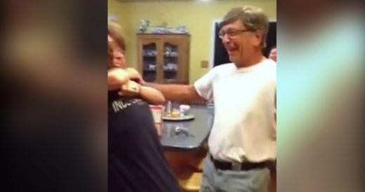 Parents Can’t Contain Their Excitement As Unexpected Guest Walks Through Doors