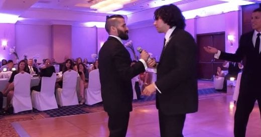 Groomsmen Begin Arguing Mid-Speech, But Then The Music Comes On