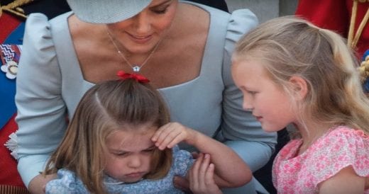 Princess Charlotte Takes A Tumble On A Balcony, Kate Middleton Catches Her Right...