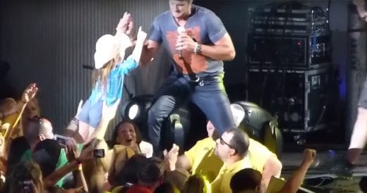 Tiny Cowgirl Gets Pulled On Stage To Take Over The Show From Luke Bryan