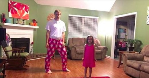 Talented Dad And Daughter Record Dance Performance