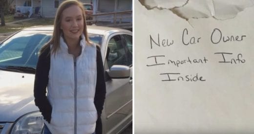 Dad Buys Used Car For His Daughter Who Finds Emotional Letter From The Old Owner...