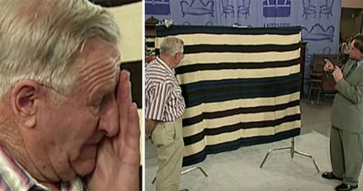 Man Is Beside Himself When He’s Told How Much Old Blanket Is Worth At Antiques...